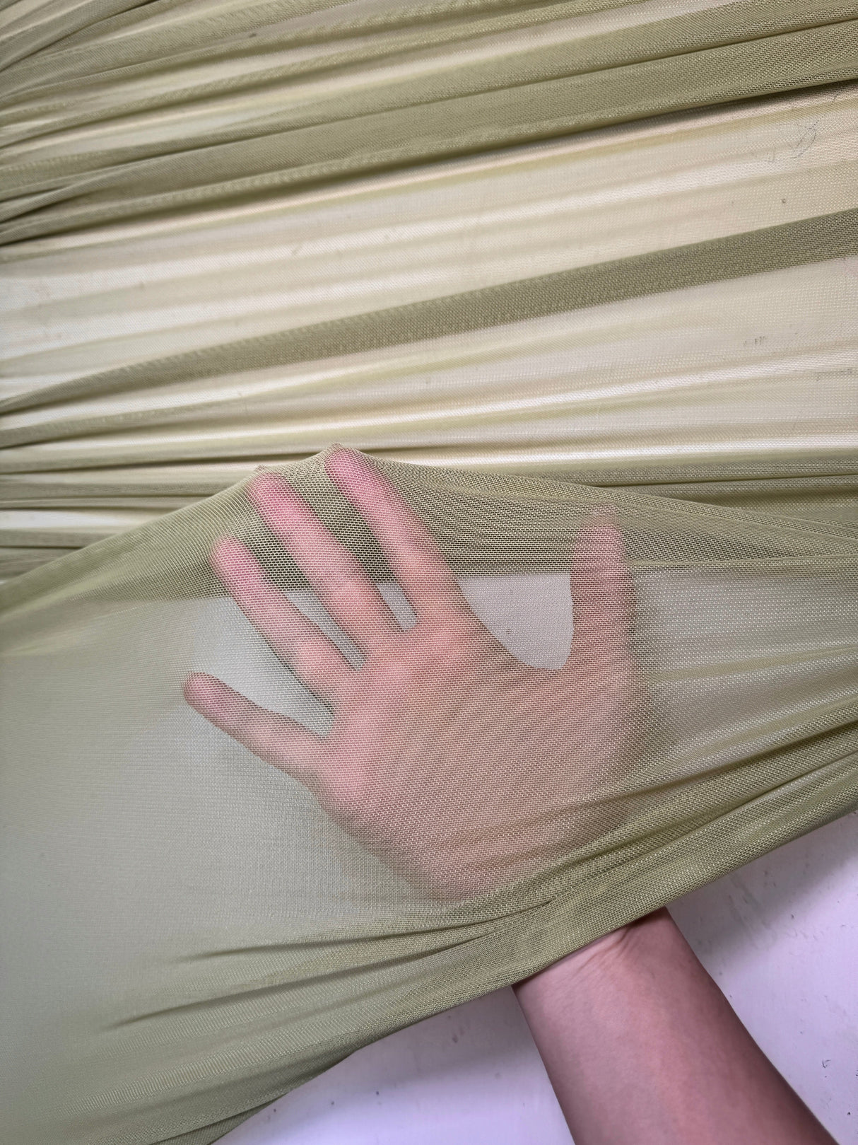 4 Way Stretch Power Mesh Olive Green