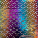 Poly Spandex Mermaid Foil Fabric 60" Multi Color