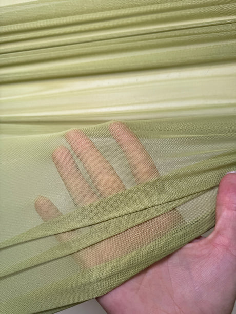 4 Way Stretch Power Mesh Olive Green