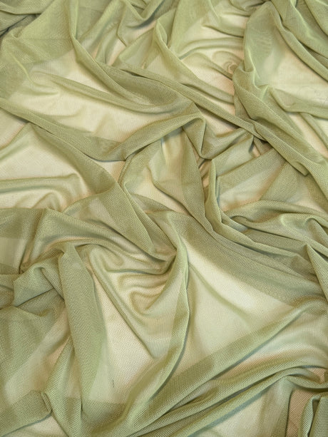 4 Way Stretch Power Mesh Olive Green
