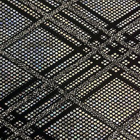 Nylon Spandex Hologram Flocking Glitter Fabric 60"