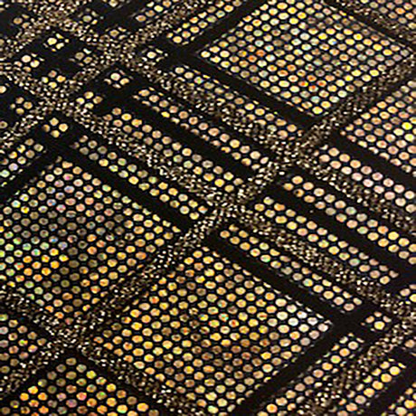 Nylon Spandex Hologram Flocking Glitter Fabric 60"
