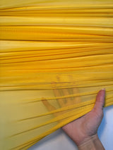 Yellow 4-Way Stretch Power Mesh