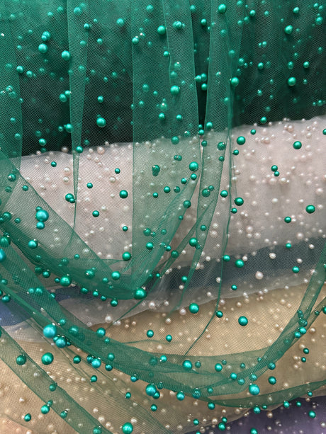 Pearl Tulle Green