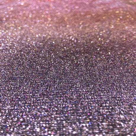 Holographic Shimmer Lurex Glitter Rayon Fabric - Holographic Glitter, 60" Width (1 Yard)