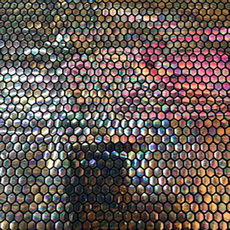 Honeycomb Sequin Nylon Metallic Spandex Fabric 60"