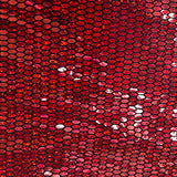 Honeycomb Sequin Nylon Metallic Spandex Fabric 60"