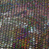 Honeycomb Sequin Nylon Metallic Spandex Fabric 60"