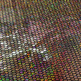 Honeycomb Sequin Nylon Metallic Spandex Fabric 60"