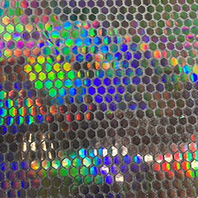 Honeycomb Sequin Nylon Metallic Spandex Fabric 60"