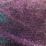 Holographic Shimmer Lurex Glitter Rayon Fabric - Holographic Glitter, 60" Width (1 Yard)