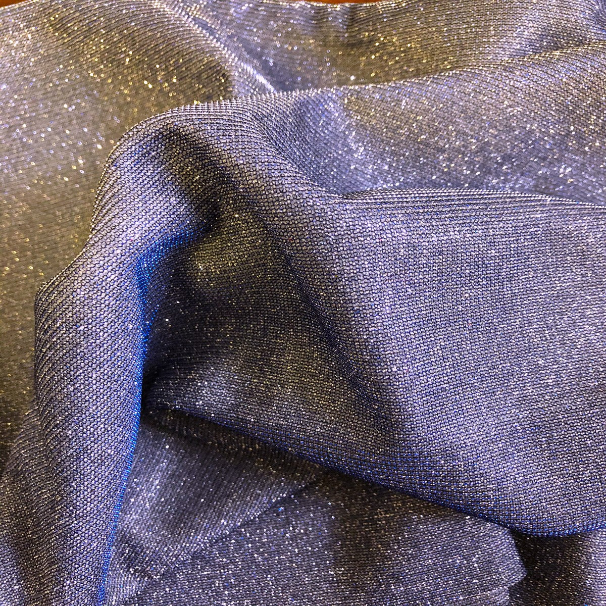 Holographic Shimmer Lurex Glitter Rayon Fabric - Holographic Glitter, 60" Width (1 Yard)