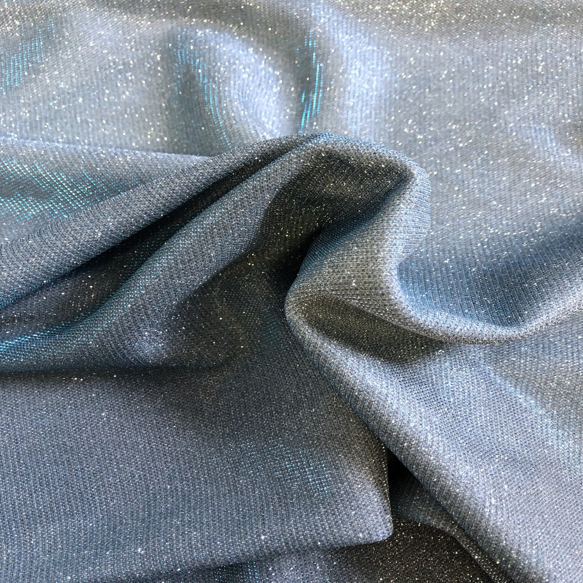 Holographic Shimmer Lurex Glitter Rayon Fabric - Holographic Glitter, 60" Width (1 Yard)