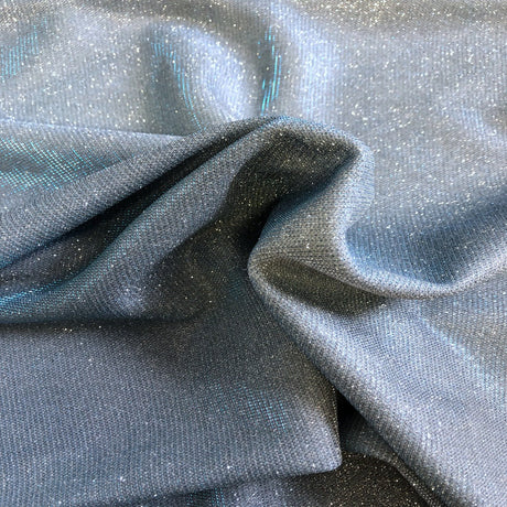 Holographic Shimmer Lurex Glitter Rayon Fabric - Holographic Glitter, 60" Width (1 Yard)