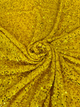 Yellow Sequin Velvet