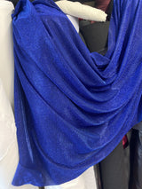 Royal Blue Stretch Metallic Lurex