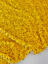 Yellow Sequin Velvet