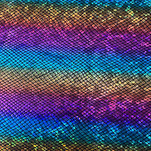Holographic Diamond 4-Way Stretch Nylon Spandex Fabric