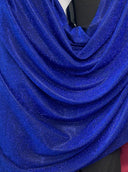 Royal Blue Stretch Metallic Lurex