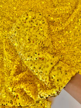 Yellow Sequin Velvet