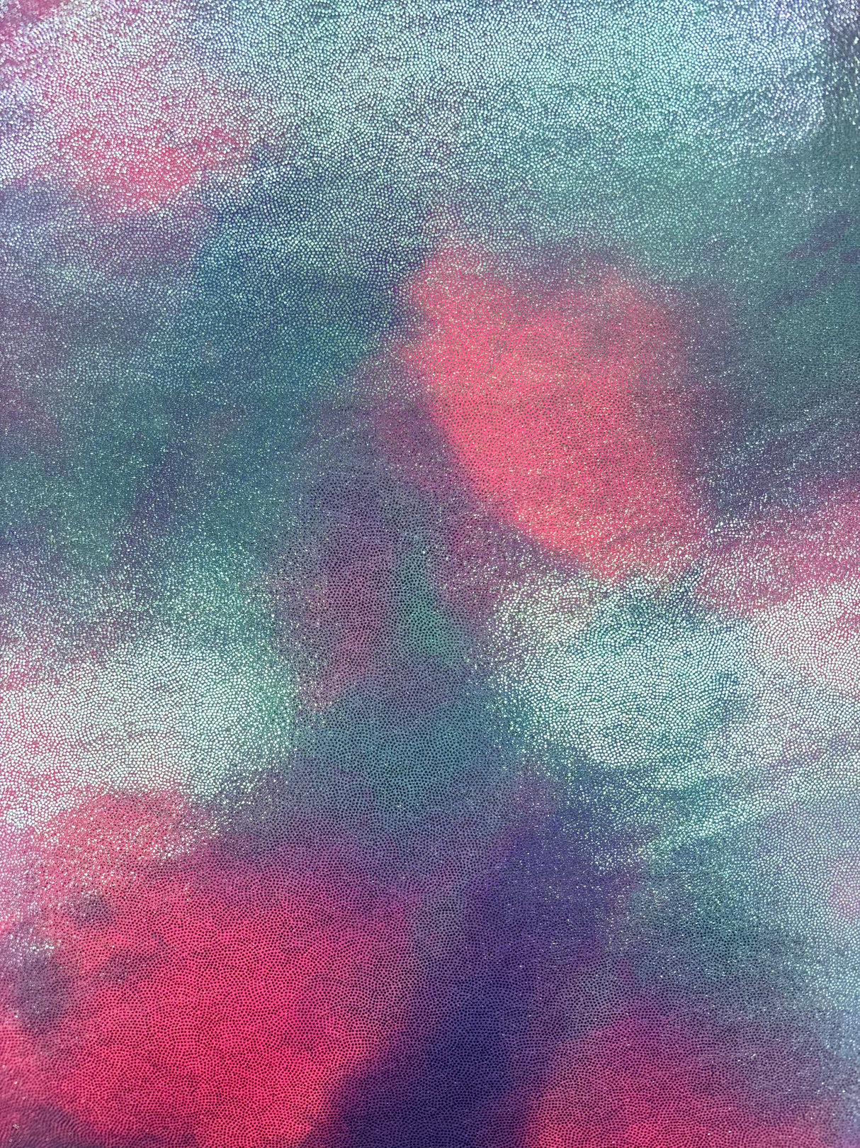 Pink Skies Mystique Spandex Fabric - Pink Printed Metallic, 36" Width (1 Yard)