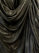 Black Stretch Metallic Lurex