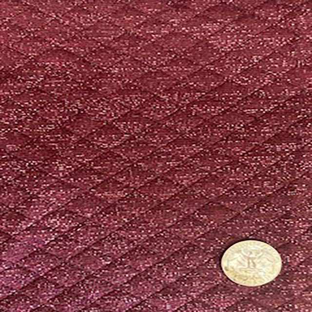 Metallic Lurex Spandex Diamond Quilt Fabric
