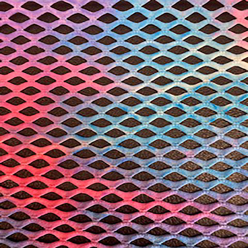 Poly Spandex Diamond Net Fabric 60" Tie-Dye Colors