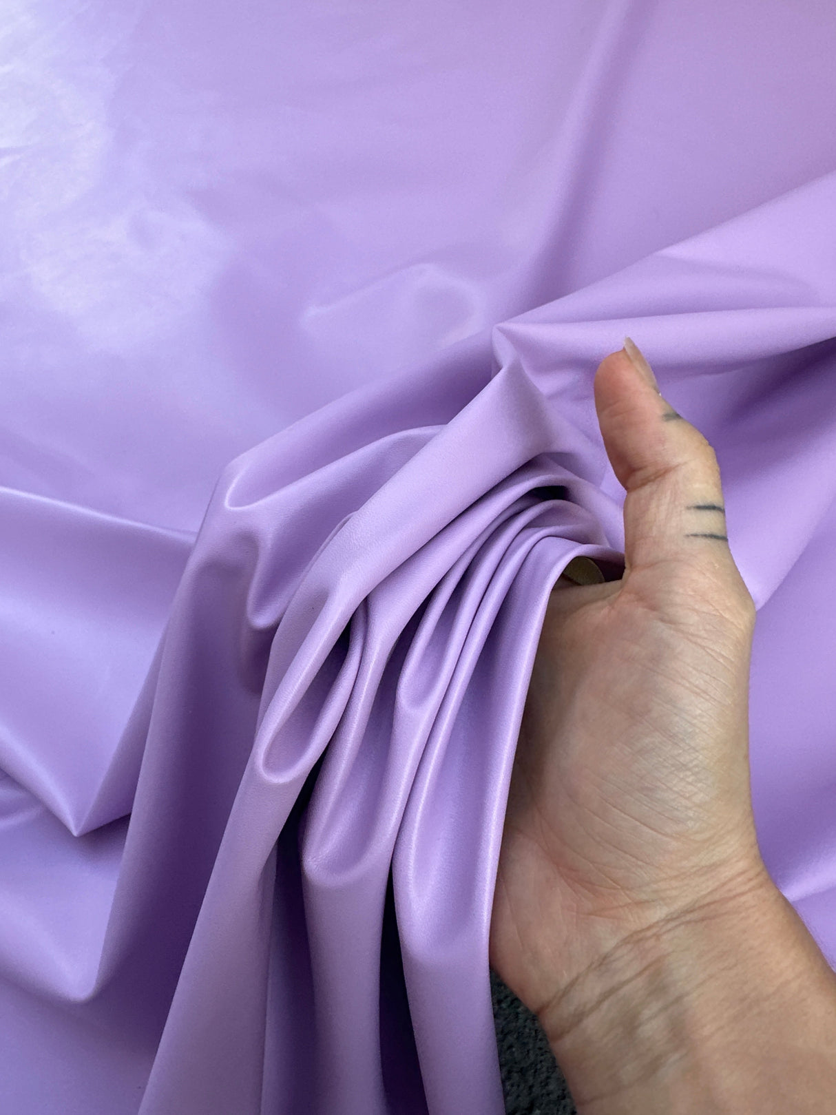 Lavender Stretch Faux Leather