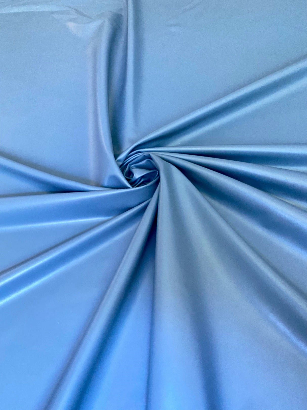 Stretch Faux Leather Dusty Blue
