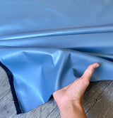 Stretch Faux Leather Dusty Blue