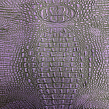 Faux Leather Vinyl Gator Fabric Two Tone