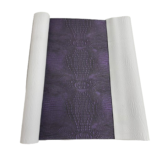 Mugger Two Tone Gator Faux Leather Vinyl Fabric - Two Tone Gator Pattern, 56" Width (1 Yard)