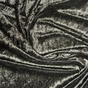 Polyester Velvet Fabric Pane Black 60" Width