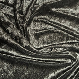 Polyester Velvet Fabric Pane Black 60" Width