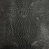 1 Yard Mugger Two Tone Gator Faux Leather Vinyl Fabric