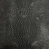 Mugger Two Tone Gator Faux Leather Vinyl Fabric - Two Tone Gator Pattern, 56" Width (1 Yard)