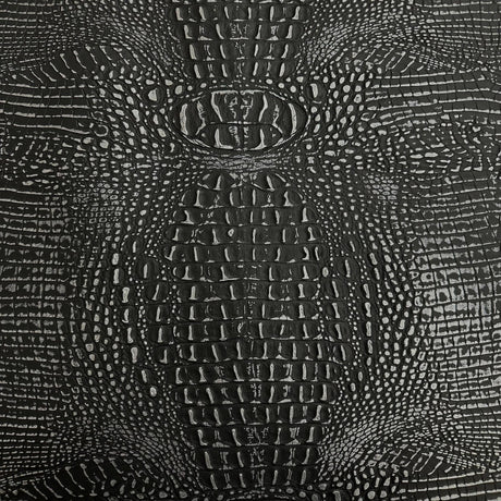 Mugger Two Tone Gator Faux Leather Vinyl Fabric - Two Tone Gator Pattern, 56" Width (1 Yard)