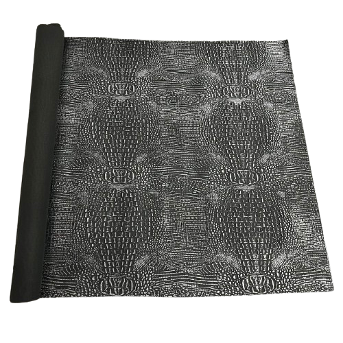 Faux Leather Vinyl Gator Fabric Two Tone