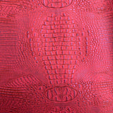 Mugger Two Tone Gator Faux Leather Vinyl Fabric - Two Tone Gator Pattern, 56" Width (1 Yard)
