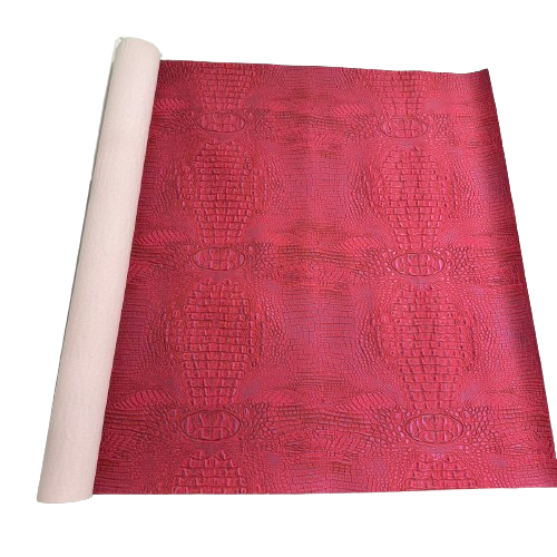 Faux Leather Vinyl Gator Fabric Two Tone