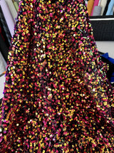 Multicolor Sequin Velvet