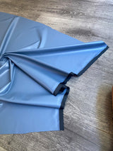 Stretch Faux Leather Dusty Blue