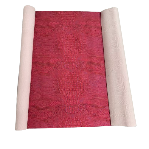 Faux Leather Vinyl Gator Fabric Two Tone