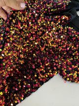 Multicolor Sequin Velvet