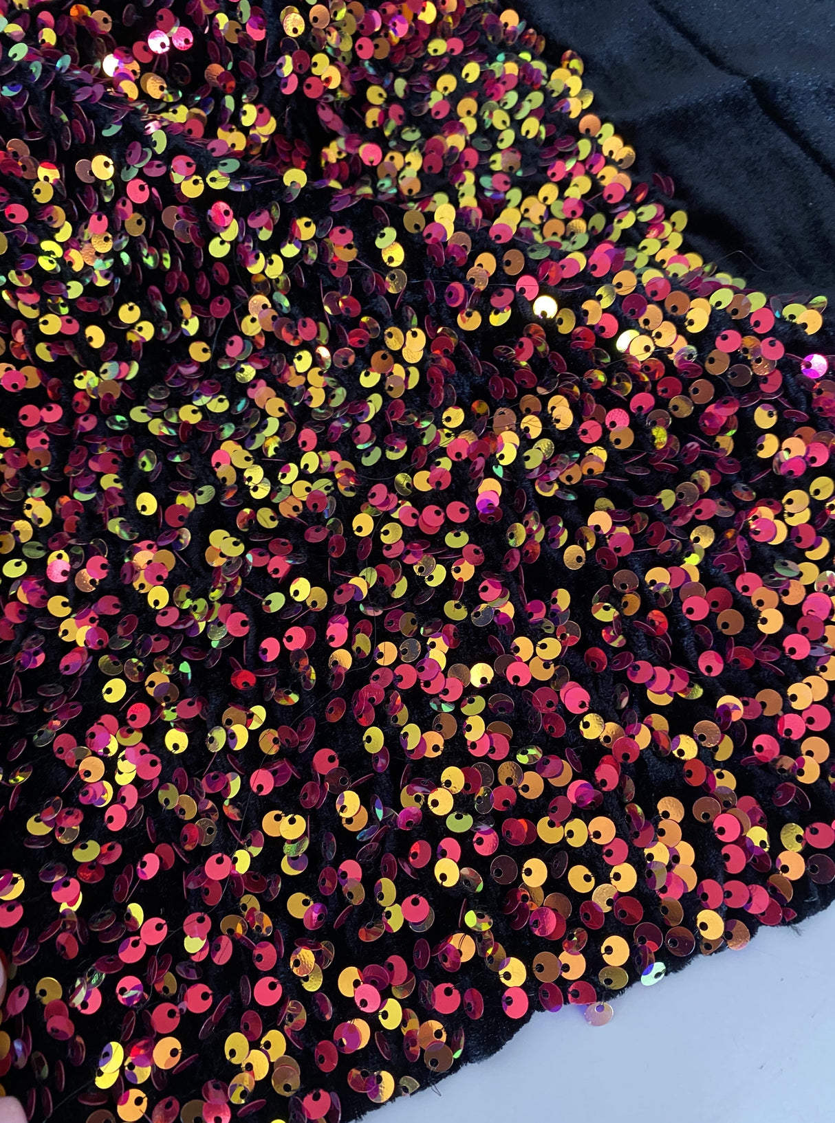 Multicolor Sequin Velvet