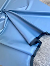 Stretch Faux Leather Dusty Blue