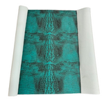 Faux Leather Vinyl Gator Fabric Two Tone