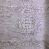 Mugger Two Tone Gator Faux Leather Vinyl Fabric - Two Tone Gator Pattern, 56" Width (1 Yard)