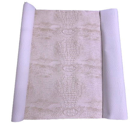 Faux Leather Vinyl Gator Fabric Two Tone